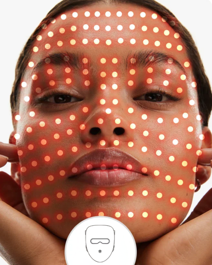 EVOQUE LED face mask close-up light detail